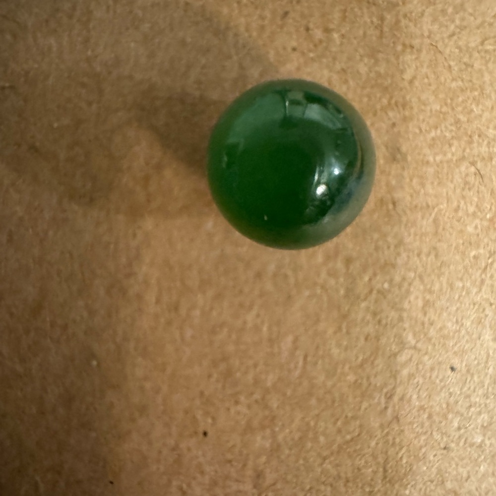 Single Green Jade Earring
